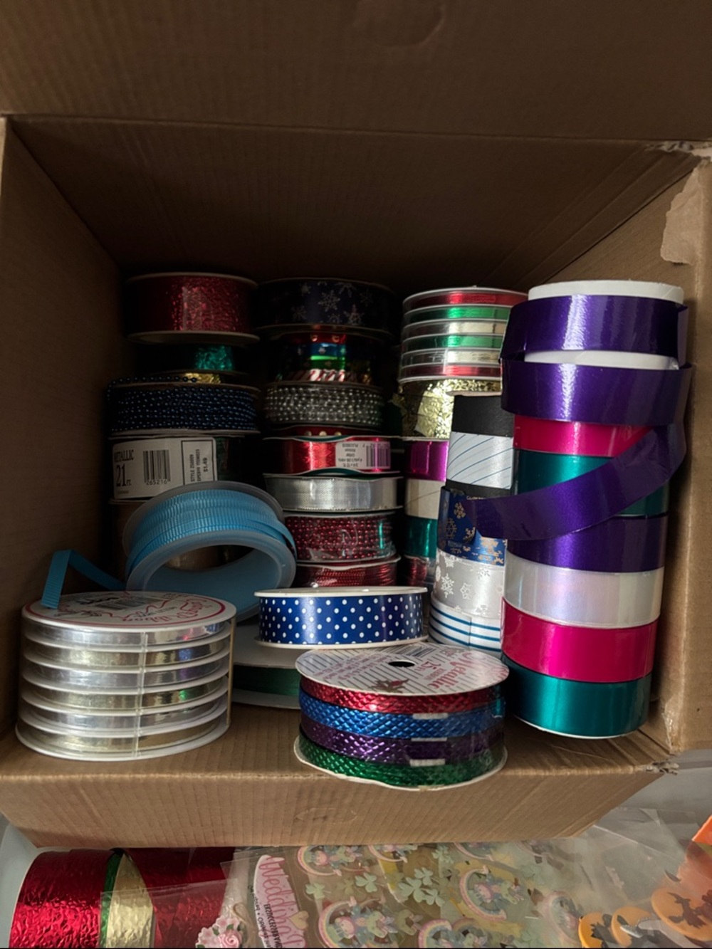 Assorted Purple, Pink, Teal and Blue Party Ribbon Bundle